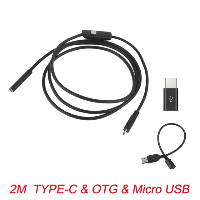 __biSgid://shopify/Product/7114707632277_key_title__bii7mm Endoscope Camera Flexible IP67 Waterproof Micro USB Inspection Borescope Camera for Android PC Notebook 6LEDs Adjustable__biE
