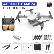 画像をギャラリービューアに読み込む, XKJ 2021 New E88 Pro Drone With Wide Angle HD 4K 1080P Dual Camera Height Hold Wifi RC Foldable Quadcopter Dron Gift Toy
