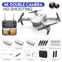 画像をギャラリービューアに読み込む, XKJ 2021 New E88 Pro Drone With Wide Angle HD 4K 1080P Dual Camera Height Hold Wifi RC Foldable Quadcopter Dron Gift Toy
