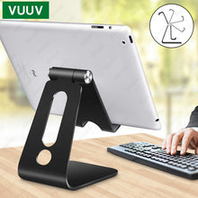 Cargar imagen en el visor de la galería, VUUV Desktop Holder Tablet Stand For ipad 9.7 10.2 10.5 11 inch Rotation Aluminium Tablet Stand secure For Samsung Xiaomi
