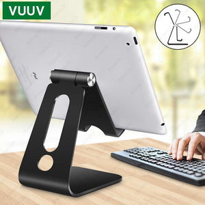 VUUV 桌上型支架平板電腦支架適用於 ipad 9.7 10.2 10.5 11 吋旋轉鋁製平板電腦支架安全適用於三星小米